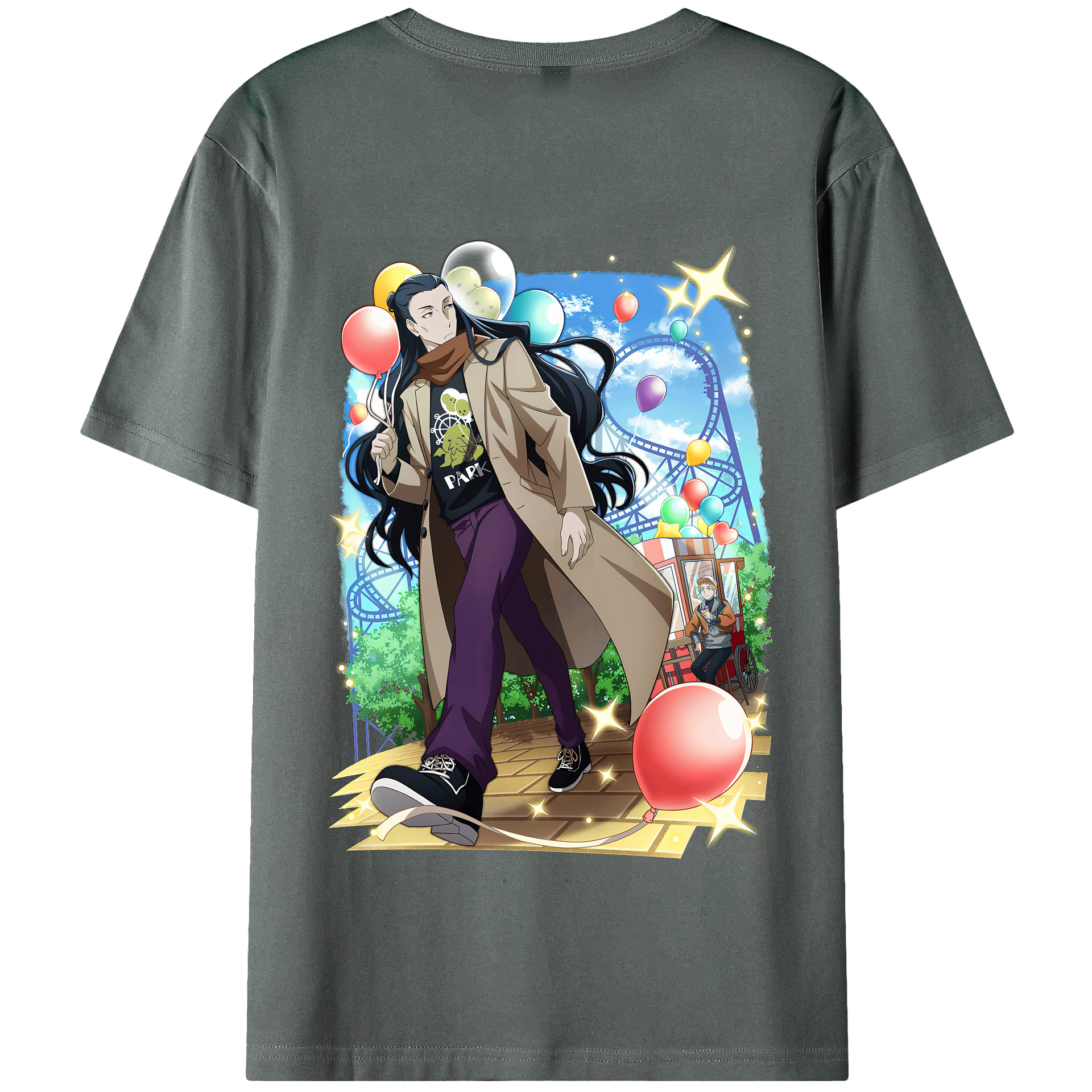 （画像用） 文豪ストレイドッグス Bungo Stray Dogs 綿100％半袖Tシャツ（背面プリント）